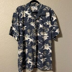 Cherokee men’s floral button front shirt